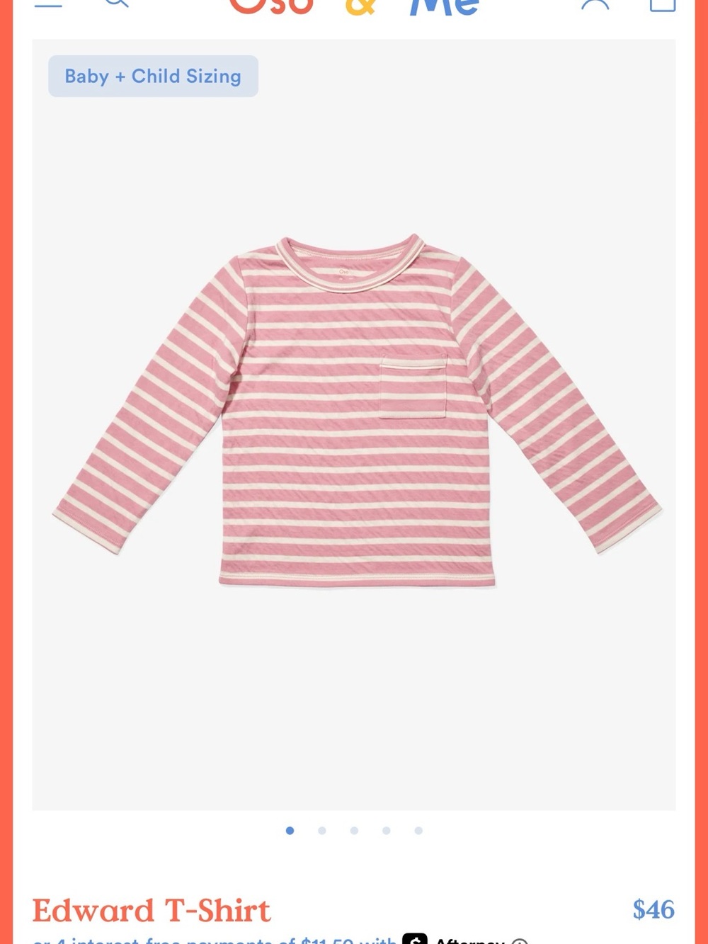 Girls' Oso & Me Pink & White Striped Long-Sleeve Edward Tee